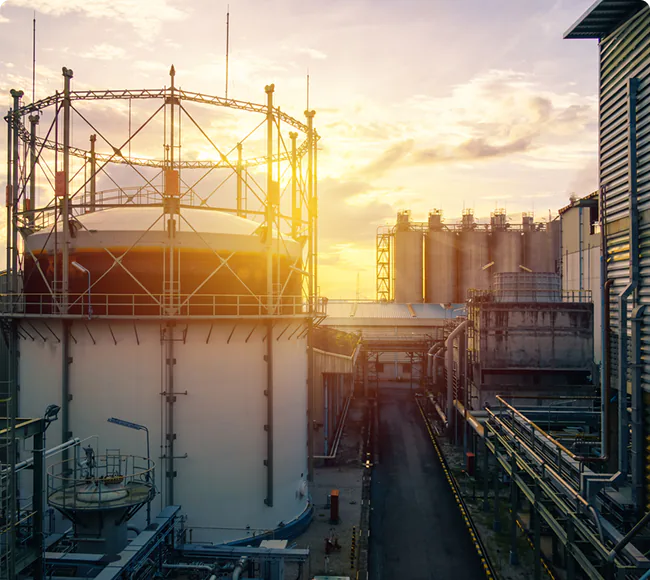 Industrial facility representing environmental consulting projects